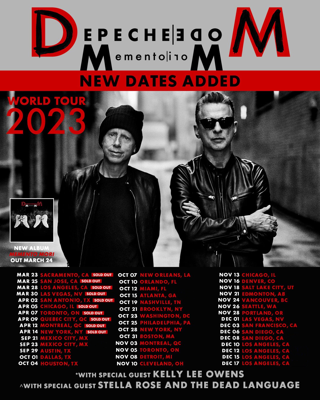 Depeche Mode will bring the Memento Mori Tour back to Europe in 2024! In  February they will perform in Prague's O2 arena – O2 arena